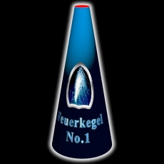 Feuerkegel No. 1 blau